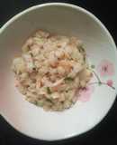 Nui sao xào tôm bơ cho bé 12m+