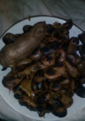 Una foto de Pushpo de habas seca tostada