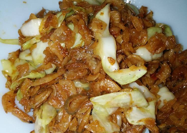 Resep Oseng Udang Ebi Kol (sedang berteman) yang Bisa Manjain Lidah