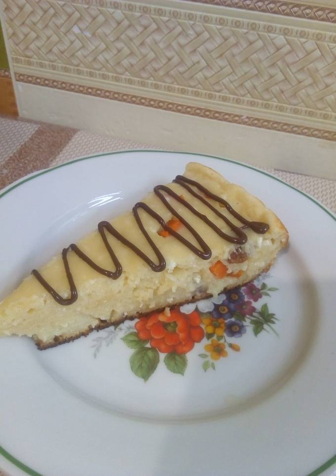 Сирна запіканка з гарбузом та родзинками