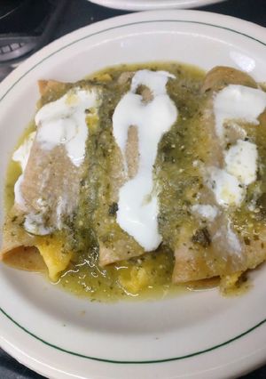 Una foto de Enchiladas de Huevo Revuelto