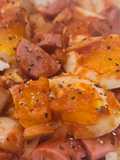 Huevito con salsa (almuerzo)