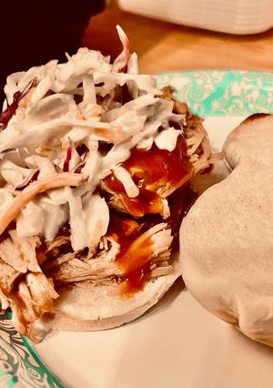 A picture of Easy Slow Cooker Pulled Pork.
