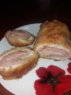 Csirkemell Cordon bleu recept fotója