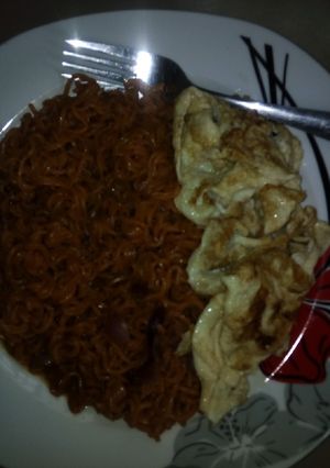 A picture of Noodles with daddawa.