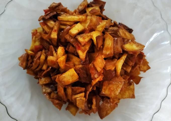 Ternyata begini loh! Resep bikin Sambal Goreng Ubi Pedas Manis dijamin enak