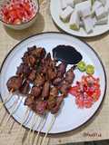 Sate Maranggi Sapi dan Sambal Tomat Matah