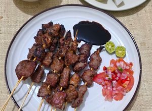 Foto resep Sate Maranggi Sapi dan Sambal Tomat Matah