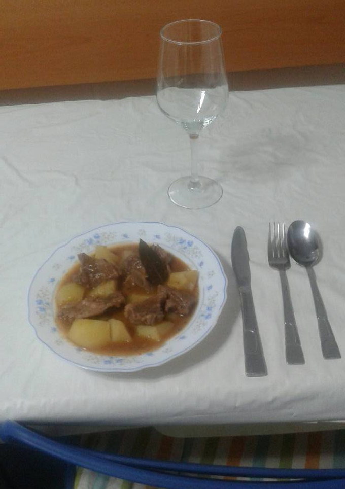 Una foto de Patatas guisadas con churrasco