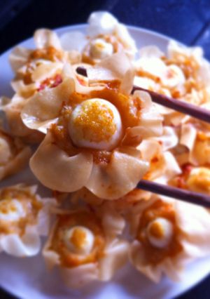 Foto resep Flower blossom wonton