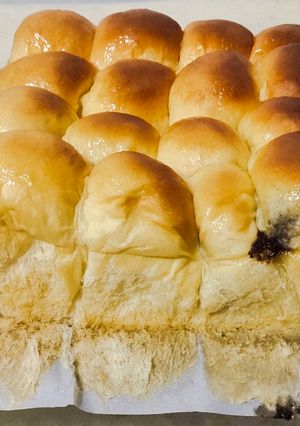 Foto resep Roti sobek isi pisang coklat