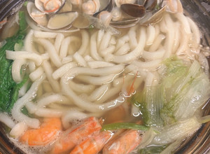 海鮮烏龍湯麵 的食譜成品照片