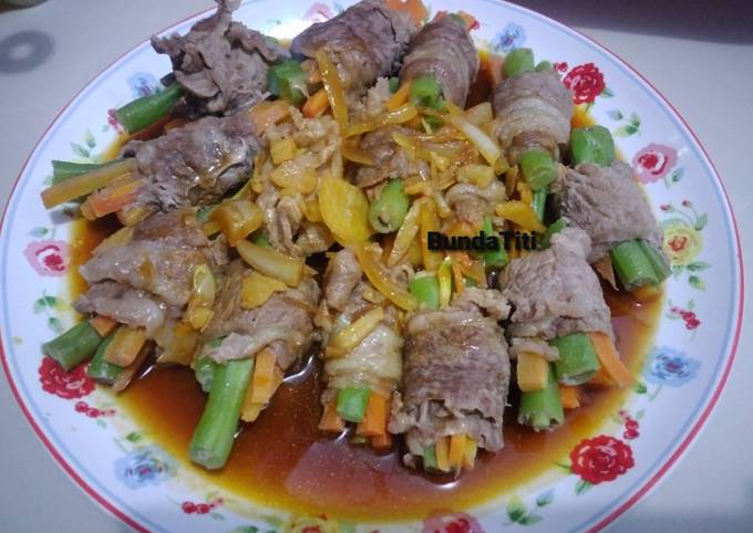 Resep 694.Beef Roll Sayuran, Menggugah Selera