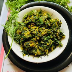 A picture of Dil Leaves Stir Fry.