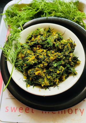 A picture of Dil Leaves Stir Fry.