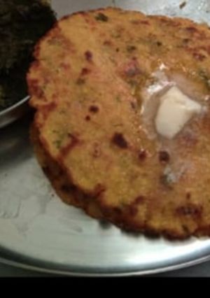 मक्के की रोटी और सरसों के साग (makki ki roti sarson ka saag recipe in Hindi) रेसिपी मुख्य फोटो