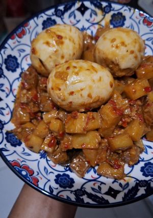 Foto resep Kentang Balado Telur