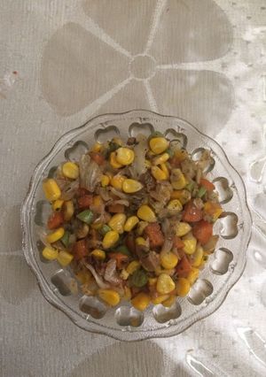 A picture of # resolution corn salad.