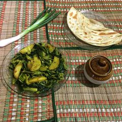 A picture of Spring Onion Bhaaja / Bhaaji.