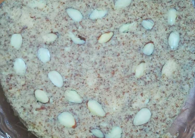 Heart Almond Cake Recipe  in Microwave 🎂