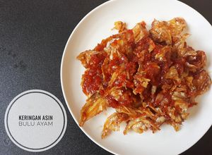 Foto resep Keringan Ikan Asin Bulu Ayam