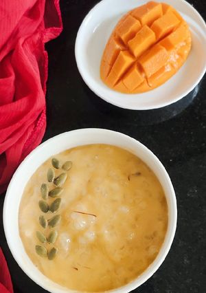 A picture of Mango sago.