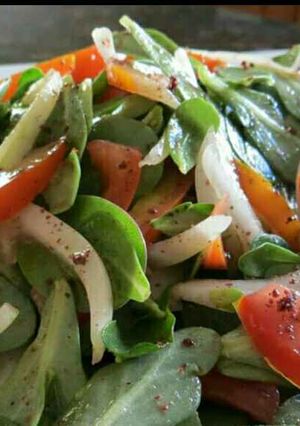 صورة لوصفة طريقة عمل سلطة البقلة
