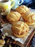 Easy Egg-Free Melon Pan Muffins with Pancake Mix