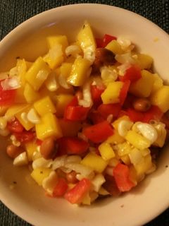 A picture of Mango and Black Bean Salsa.