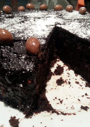 A picture of death by chocolate in 7 minutes.