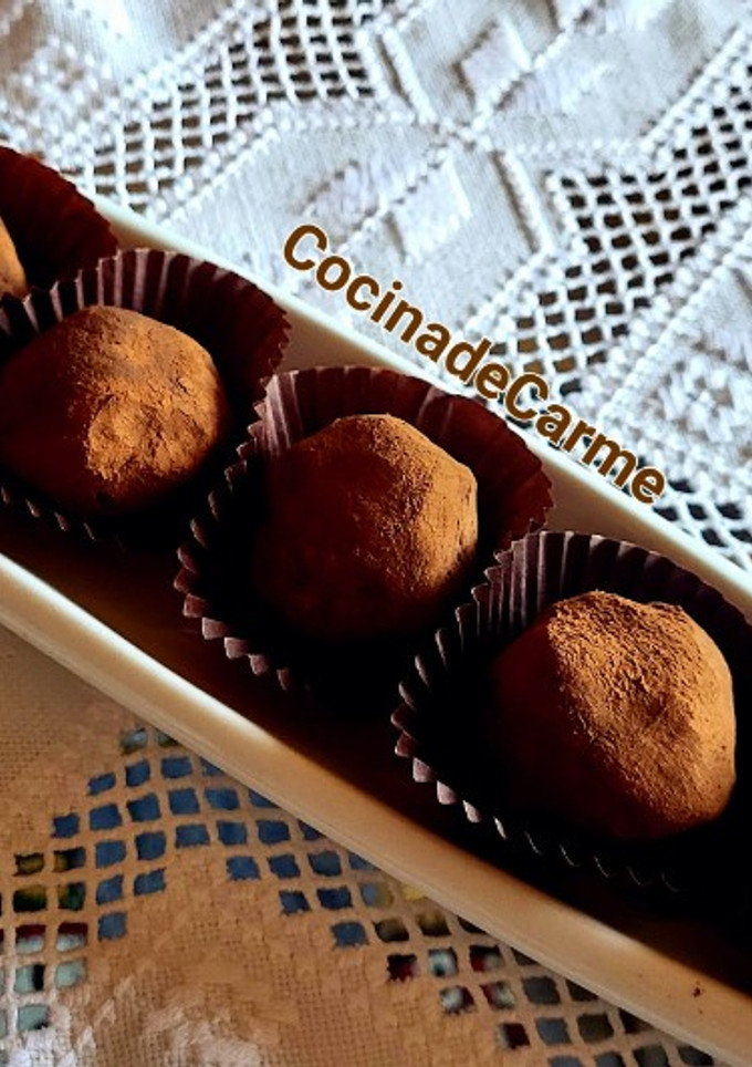 Una foto de Trufas de boniato y nueces
