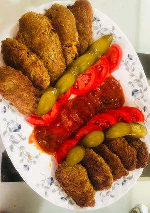 عکسی از دستور طرز تهیه یک کتلت خوشمزه با سس مخصوص