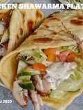 Chicken shawarma platter