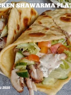 Foto resep Chicken shawarma platter