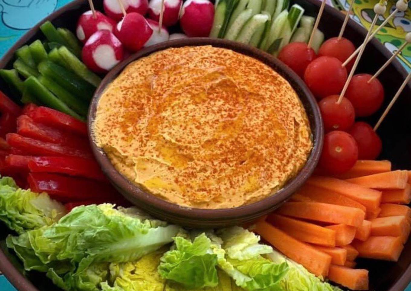 Hummus de pimiento de piquillo