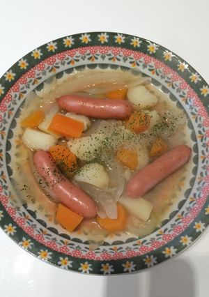 A picture of Easy Pot-au-Feu with Bouillon!.