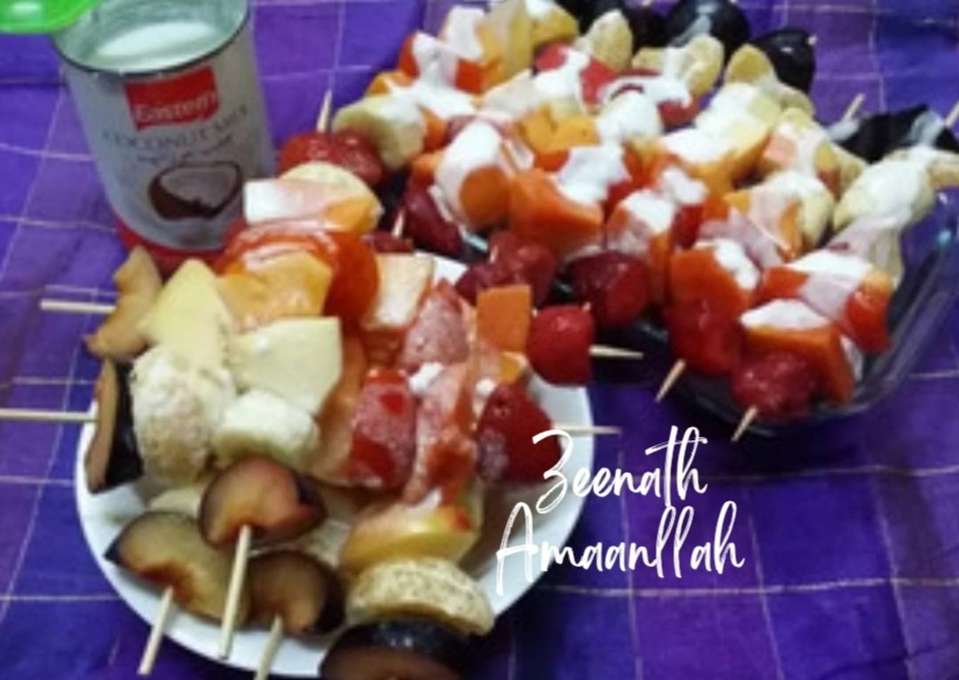 Cocktail Fruit Salad Kababs