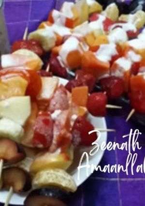 A picture of Cocktail Fruit Salad Kababs.