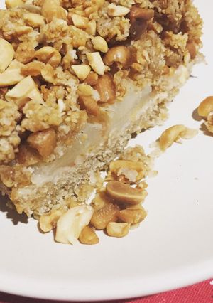 Una foto de Crumble de peras y maní diet