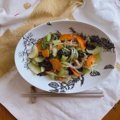 A picture of Stir-fried bok choy.