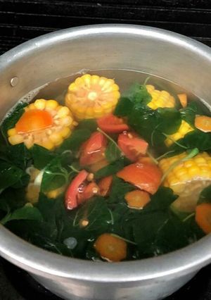 Foto resep Sayur bening bayam dan jagung