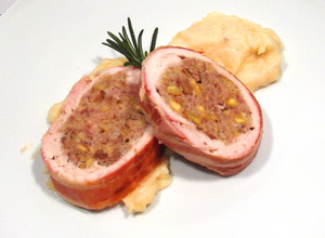 Karácsonyi gesztenyés pulyka recept fotója