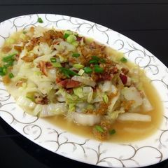 A picture of Napa Cabbage With Bacon And Dried Shrimp.