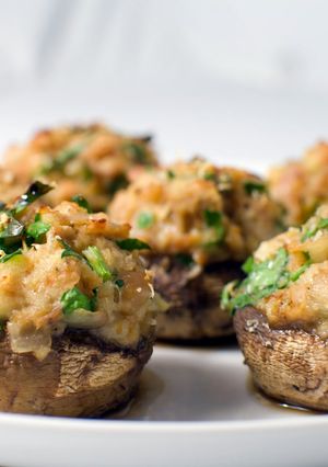A picture of Joe Pineda's Famous Stuffed Mushrooms.