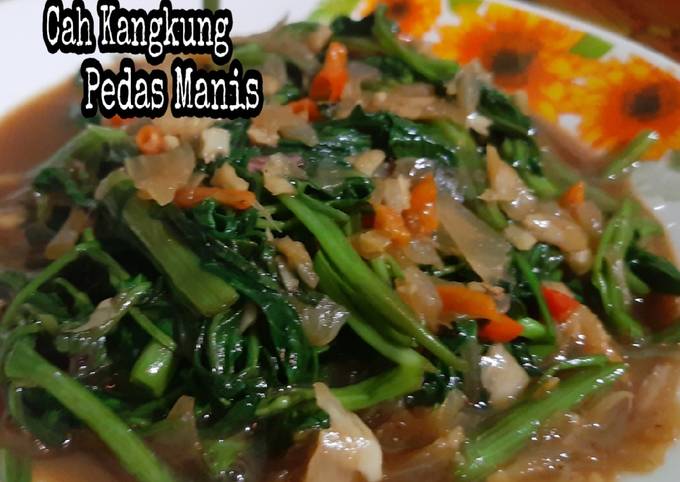 Resep 12. Cah Kangkung Pedas Manis 💕, Lezat