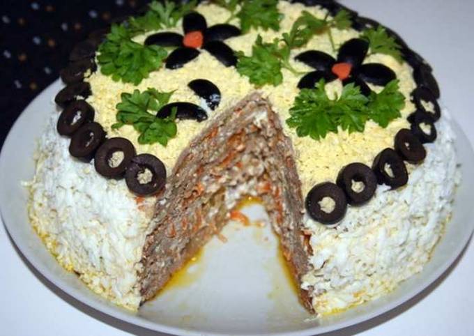Торт Печеночный Из Свиной Печени Фото