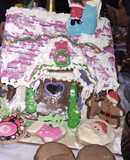 Mi casita de jengibre!! Con mucho chocolate,glasé y mucho color!!🧑‍🎄🧑‍🎄🎄🎄🎁🎇🎇