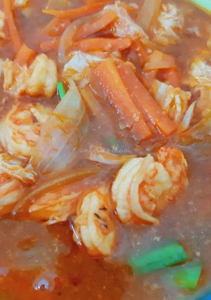 Foto resep Udang Asam Manis