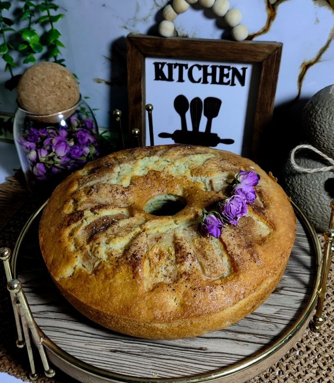 عکسی از دستور کیک گلابی و دارچین در ایرفرایر
