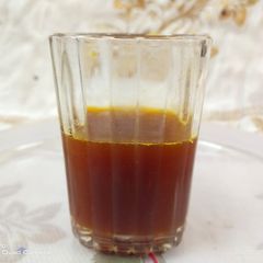 A picture of Chandan sandalwood Kesar sharbat syrup.